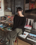 Loove Boucle U-neck Knit