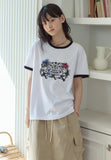 Stamp Club Ringer Short Sleeve Tee