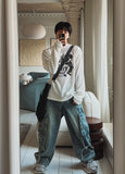 Deep press ribbed warm t