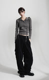 Sand Gray Slim Hood Zipup