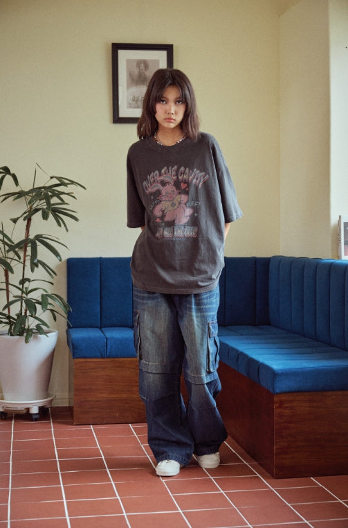 ★CPGN STUDIO★ HUFF HOPPI PIGMENT SHORT SLEEVE T-SHIRT CPGN STUDIO (コンパーニョ) - ハフホピピグメント半袖Tシャツ