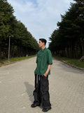 Hidden Pocket Half Shirt