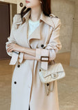 Azel Double Long Trench Coat