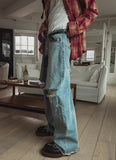 Hippo Damage Wide Baggy Denim