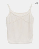 Mie Lace Terry Brushed Sleeveless