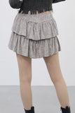 Karun Velvet Frill Skirt