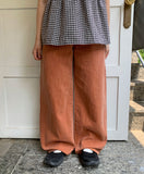 Setomo washed wide cotton pants