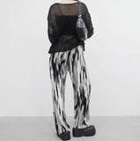 Ribin see-through knitwear