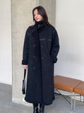Metir High-Neck Dumble Mustang Double Long Coat