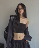 [U-BASIC] Basic Ribbed Tank Top (+With Cup)