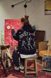 [2-WAY] Skeleton Hood Zip-Up