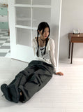 Socle Shirring Pleated Two-Way Jogger Pants