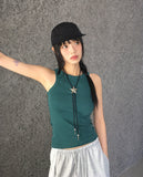 Compu Lace Track Ribbon Bermuda Pants