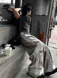 [UNISEX] Metal Track Wide Nylon Pants