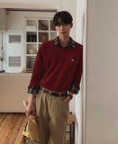 Cuff V-Neck Cropped Knit