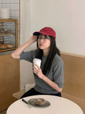 Moei round wool short sleeve knit