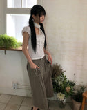 Q's Flower Sleeveless Blouse