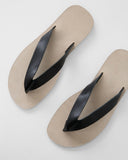 Toffee Leather Flip Flops