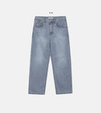 Organic wide denim pants