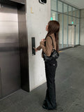 Hermi Buckle Leather Eyelet Daily Shoulder Bag