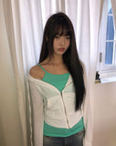 Rihu Basic Spandex Color Strap Sleeveless