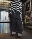 Heritage 5-Button Raw Denim Wide Jeans