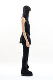 Mers flare sleeveless top