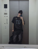 Zero Seven Mesh Track Over Fit Short Sleeve T-shirt