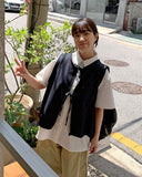 [BAONHAUS] Hanio Denim Ribbon Vest