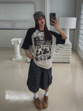 Root Stitch Cargo Bermuda Denim Pants