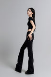 Marker Patch Bootcut Pants