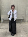 Deren Cut Washing Wide Denim Pants