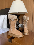 Rudolph laceup fur boots