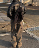 Karen Suede Gym Sack Backpack