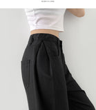 Summer Tencel Cooling Hem Snap Tick Long Wide Cotton Pants
