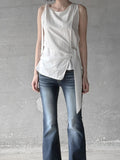 Notir Unbalanced Knot Blouse
