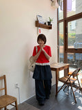 Hyori Frill Dot Sleeveless Cardigan Set