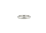 Champagne Full Moon NEW Silver (W) Glossy Slim Ring S