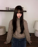 Soin Mink Fur Zip-Up Jumper