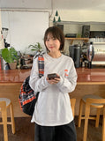 [unisex] Kiori Sun Printing Over Long Sleeve Tee