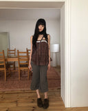 Kimu Dot Sleeveless Blouse