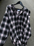 Sheer Hood Check Shirt