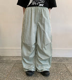 Koyomi Banding Color Matching String Parachute Pants