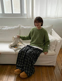 Bato Color Round Boucle Wool Knit