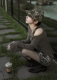 Stiff Leopard Skirt