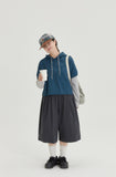 [BAONHAUS] Teokeuni banding pin tuck cotton Bermuda pants