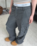 Cardin Washed Strap Cargo Pants