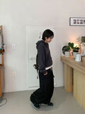 [Unisex] Tedens Curved Banding Cargo Wide Pants