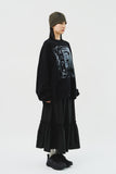 (W) Chard Shirring Long Skirt