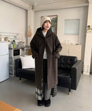 Noriko Hood Quilting Long Coat